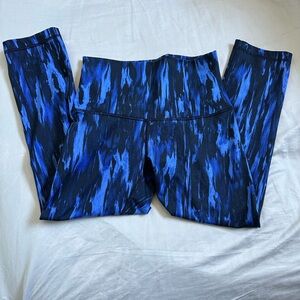 Lululemon Athletica Blue Patterned Leggings